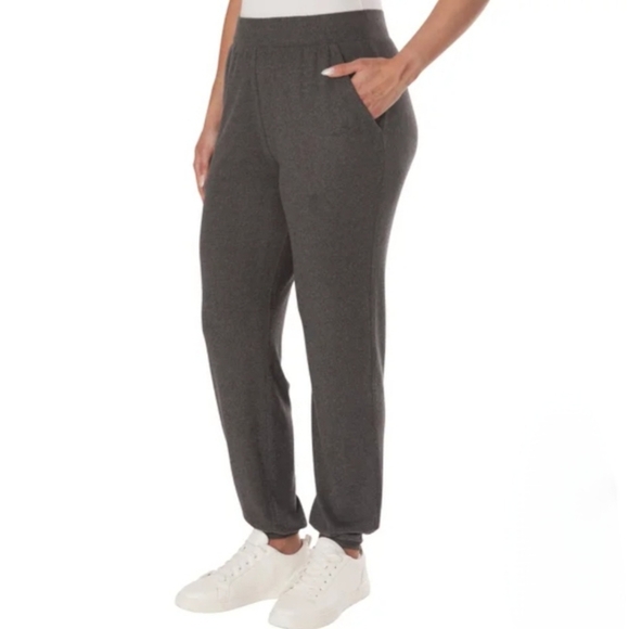 LAZYPANTS Women’s Hacci Knit Joggers 2-pack Grey Size Medium Casual Pants - Picture 3 of 15